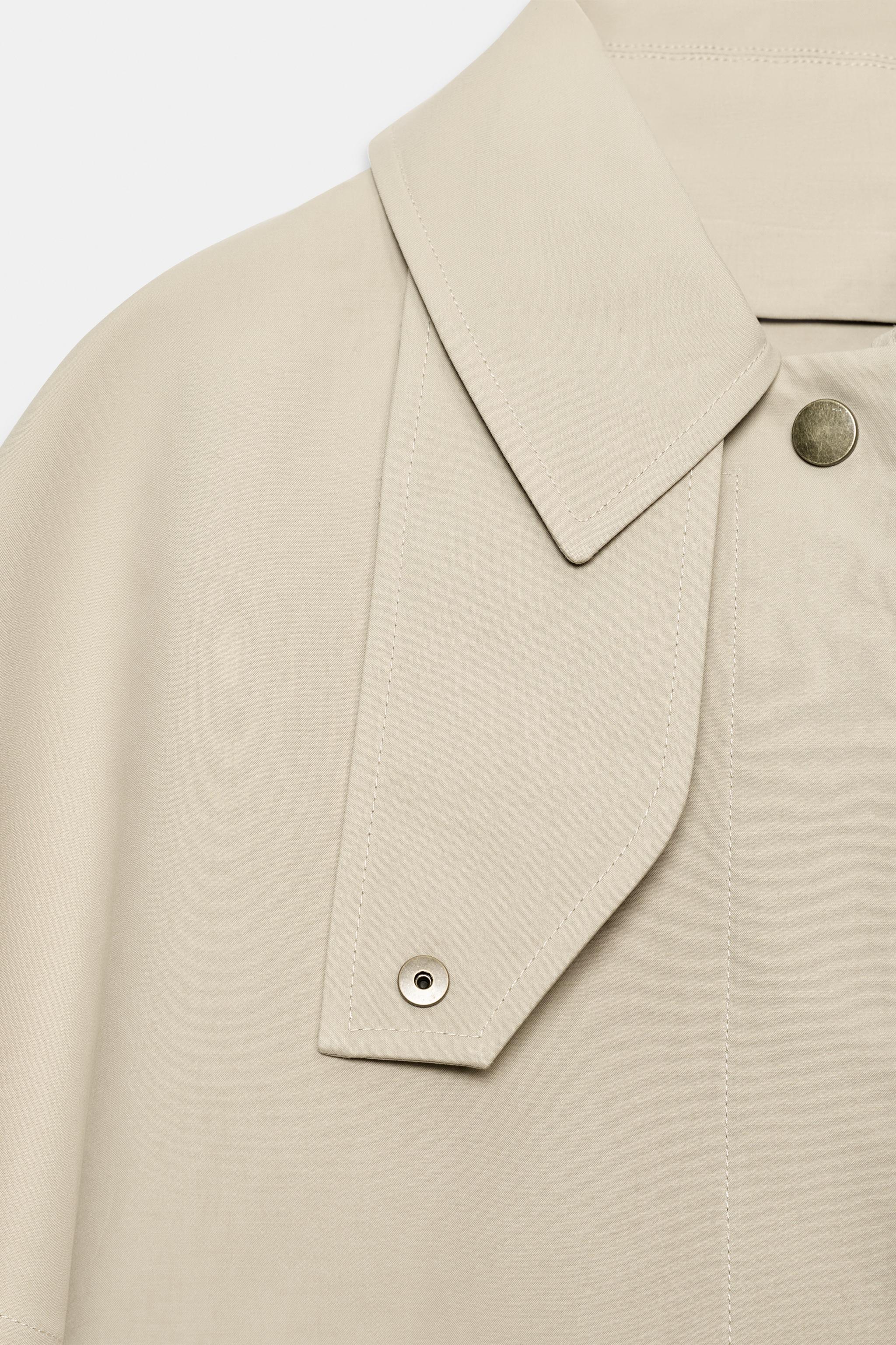 ZW COLLECTION CAPE TRENCH COAT